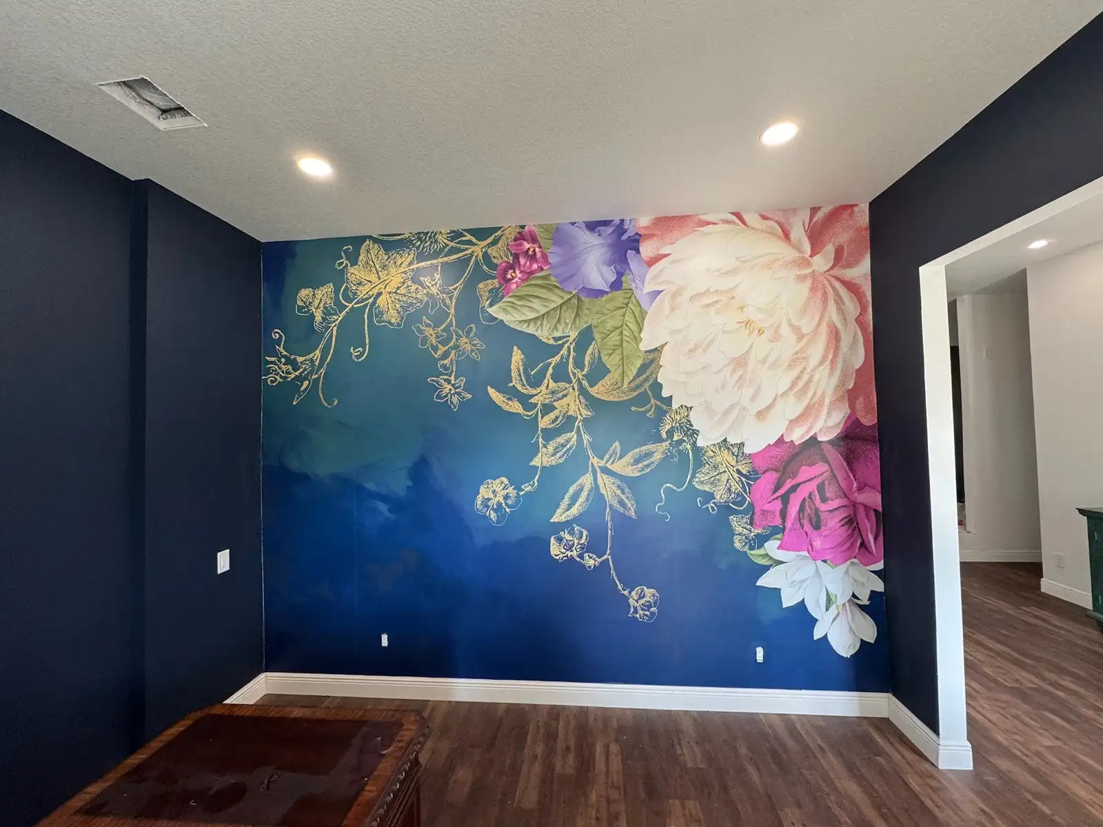 Historic home wallpaper installation plaster walls Illinois