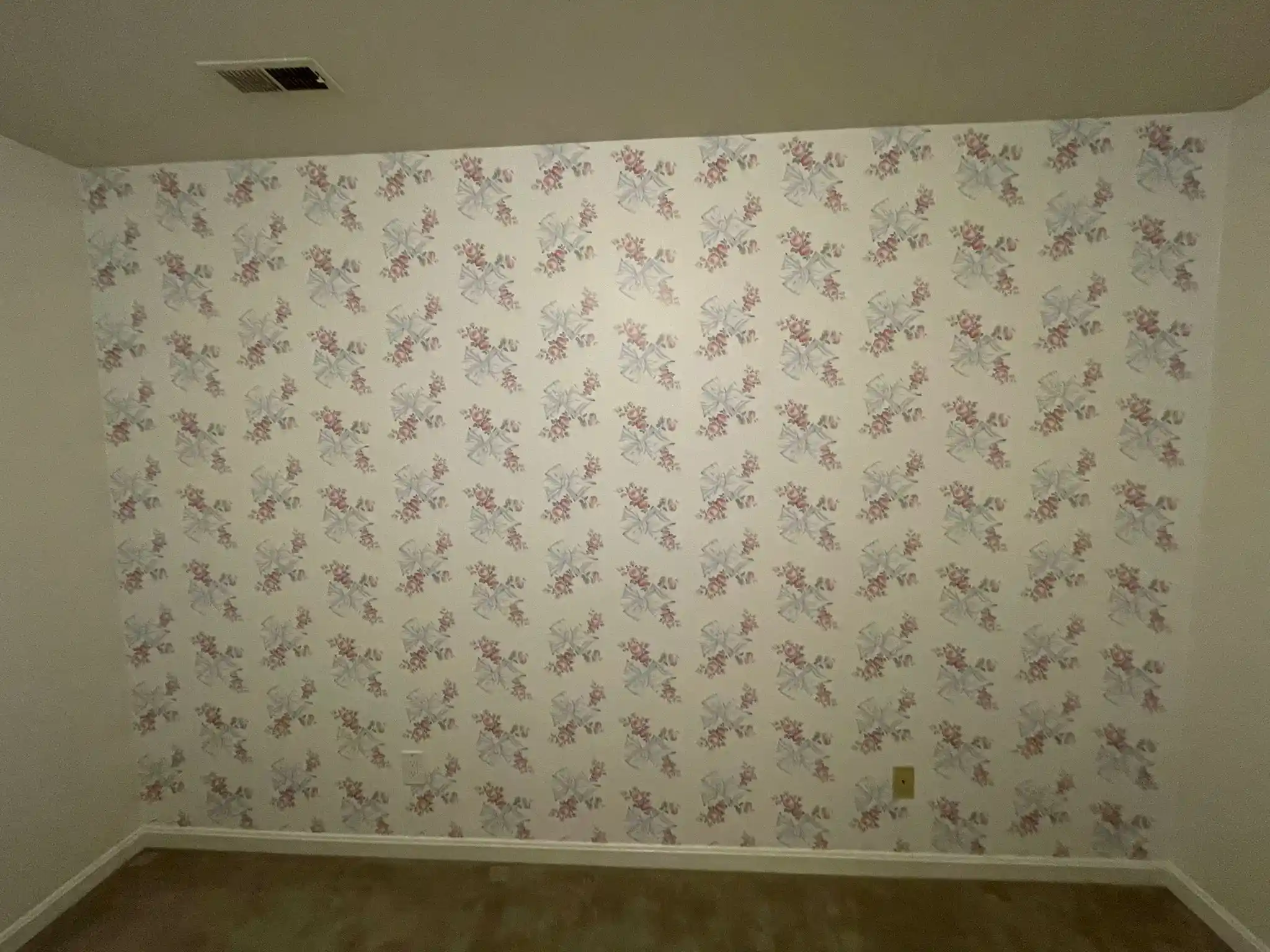 Finished wallpaper installation in Kenosha, WI home